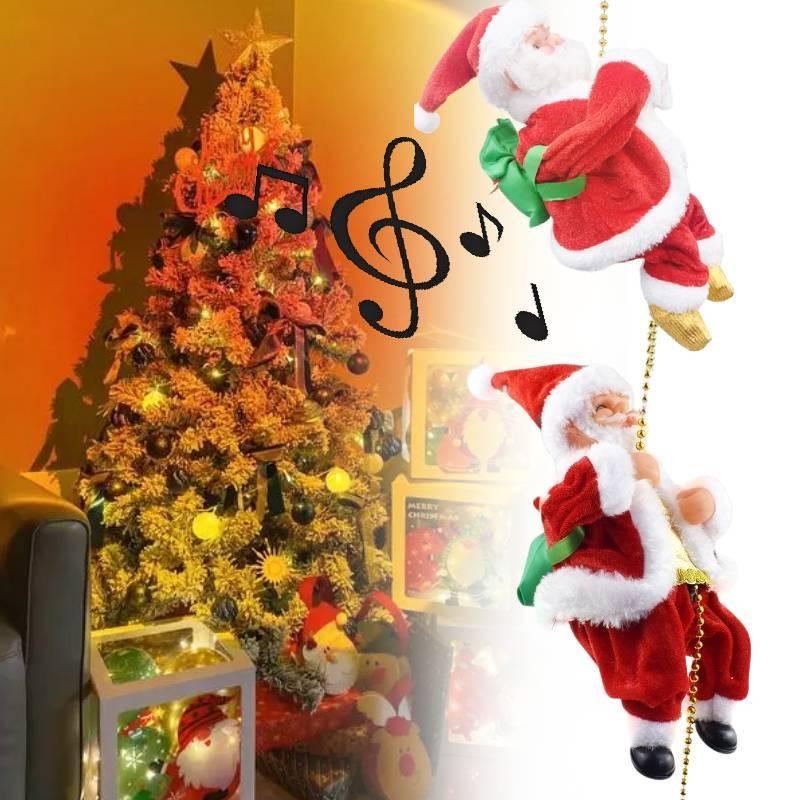 Adorable Electric Christmas Santa Plush Toy With Unique Crawling Features And Vibrant Colors For Holiday Decorations