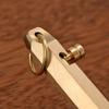 Portable Brass Pen Medium Point 1.0mm Retro Ballpoint Pen Bolt Action Smooth Writing Rollerball Pen