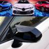 Glossy Black Ox Horn Rear View Mirror Cover Caps For Toyota Camry 2018-2022 US