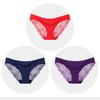 Women's Seamless Underwear Leopard Intimate Women Sexy Lace Black Floral Panties Seamless Panty 3 Pcs/set