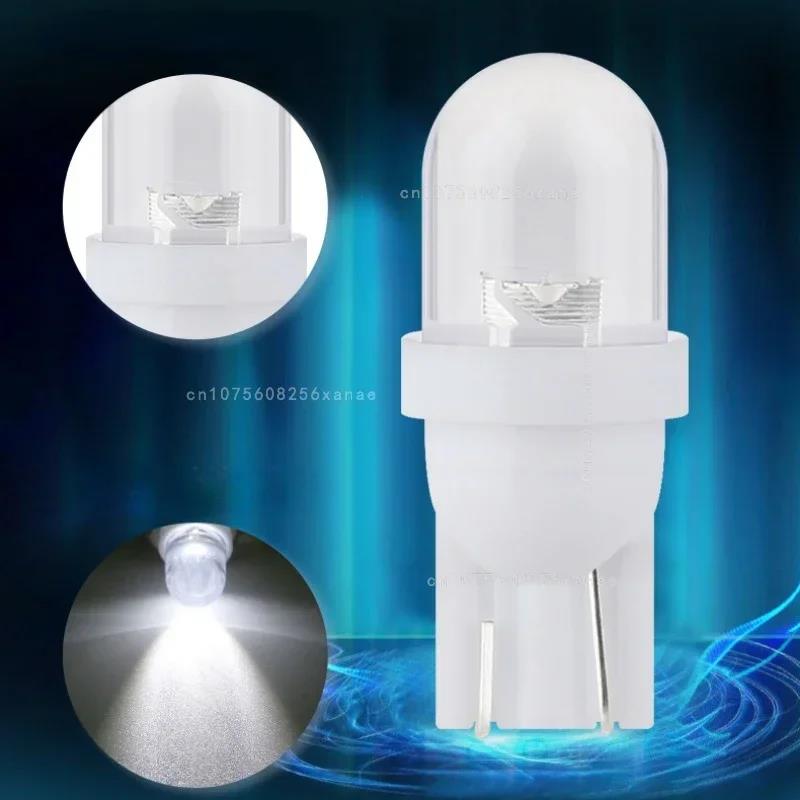 10-30pcs Car T10 Led Bulbs LED Light Cold White Silica Auto Interior Dome Reading Wedge Side Door Trunk Lamp License Plate Lamp Bulbs 7