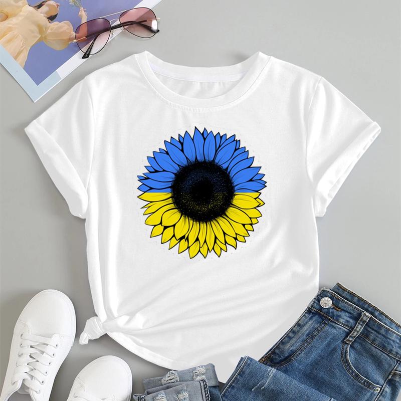 Ukrajina Dívka Oblečení Dres Tričko s ukrajinskou vlajkou Dámská móda Grafika Trička Estetické kostýmy Streetwear Dárky