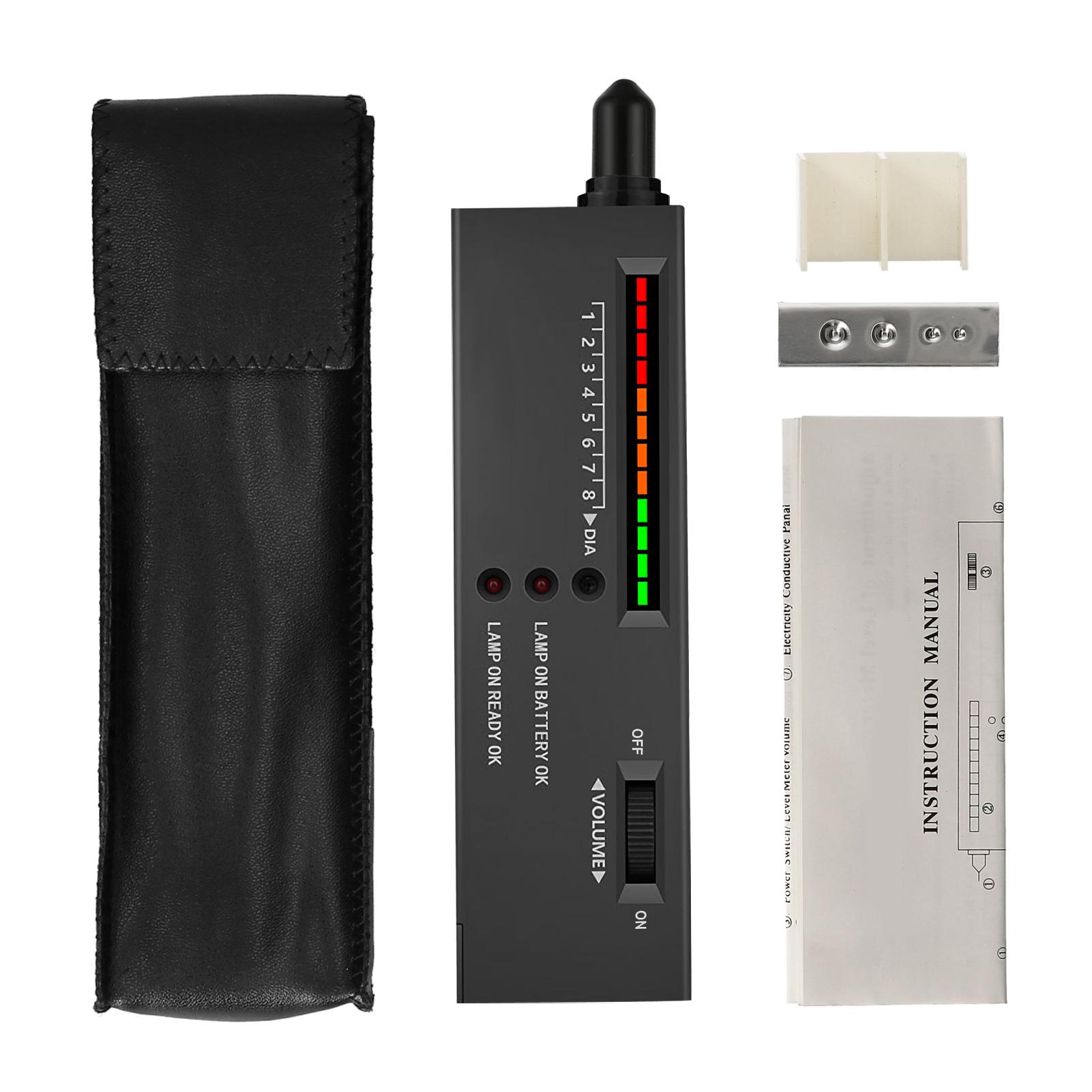 Diamond Tester Pen High Accuracy Diamond Selector Detector Gemstone Jewelry Testing Tool with Case for Novice Expert Plastic