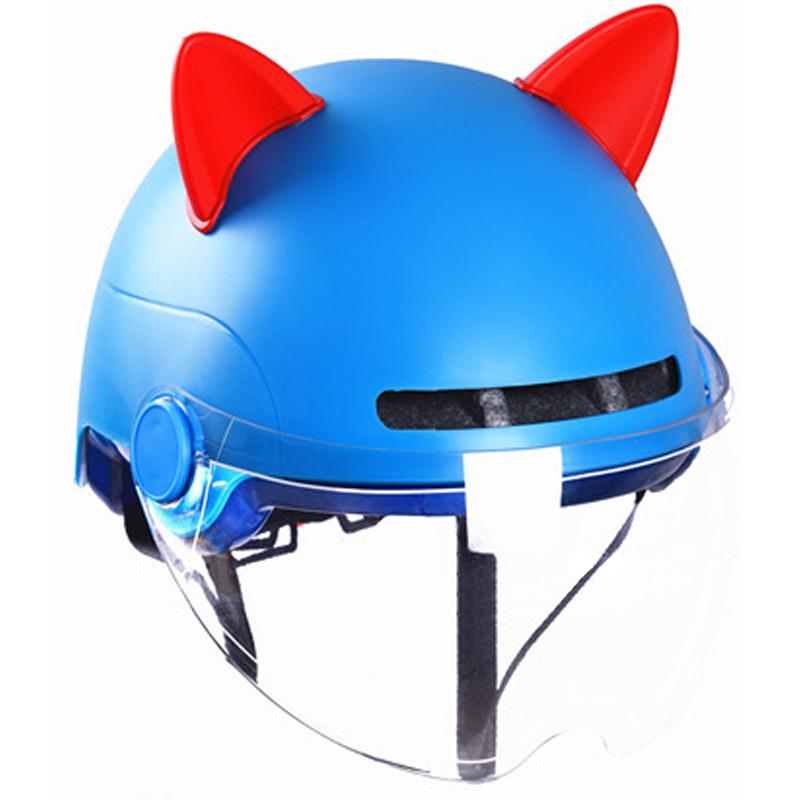 Colorful Motorcycle Helmet Cat Ears Decoration Moto Electric Car Driving Styling Cute Cat Ears Stickers Decor Helmet Accessories