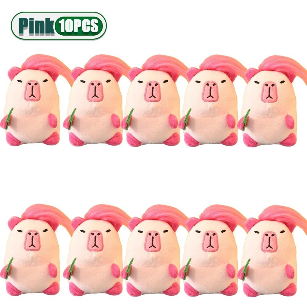 1-20PCS Kawaii Keychain Plush Pendant Explosive Kapybara Plush Pendant Keychain Toys Bag Pendant Doll Car Decoration Doll
