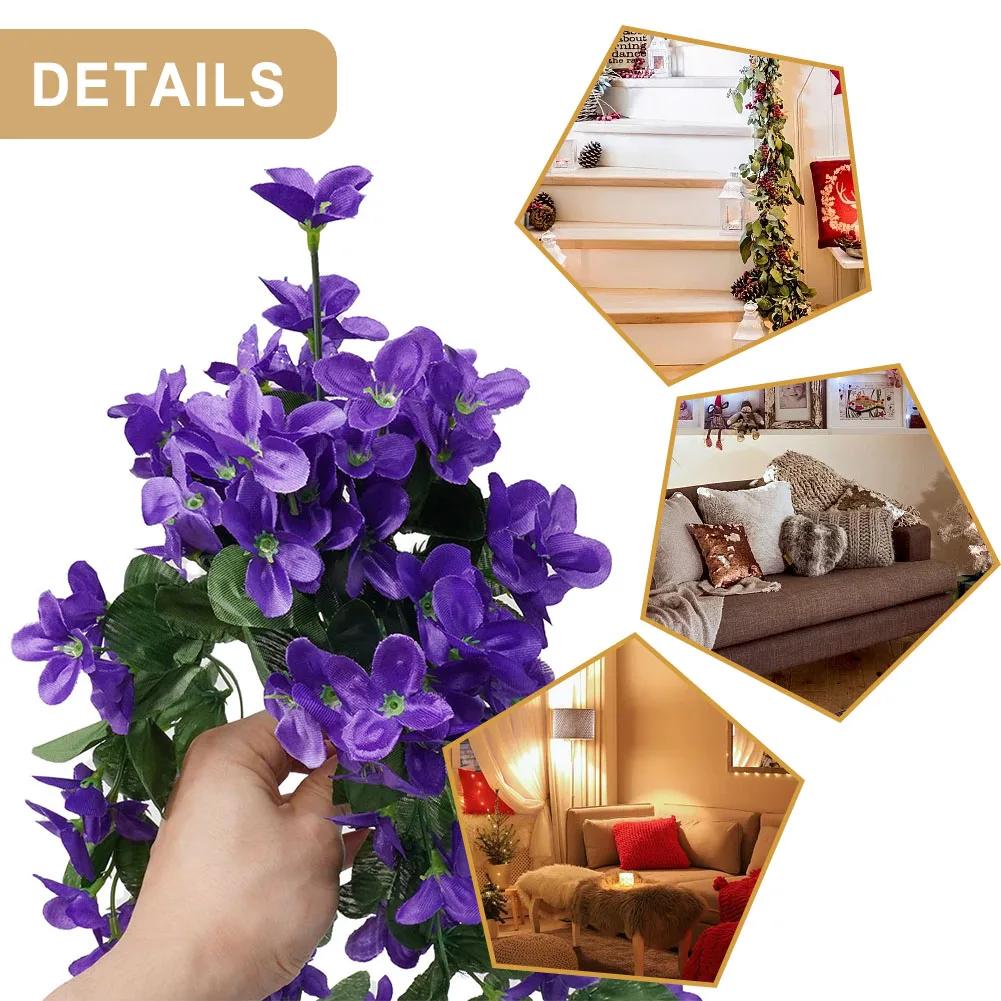 Fake Morning Glory Hanging Flowers-Artificial Petunias Plants For Home Garden Wall Hanging Wedding Party Festival Decoration