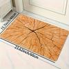 Rustic Wood Grain Area Rug, Soft Non-Slip Machine Washable Floor Mat for Game Room Laundry Room Kitchen Home Decor