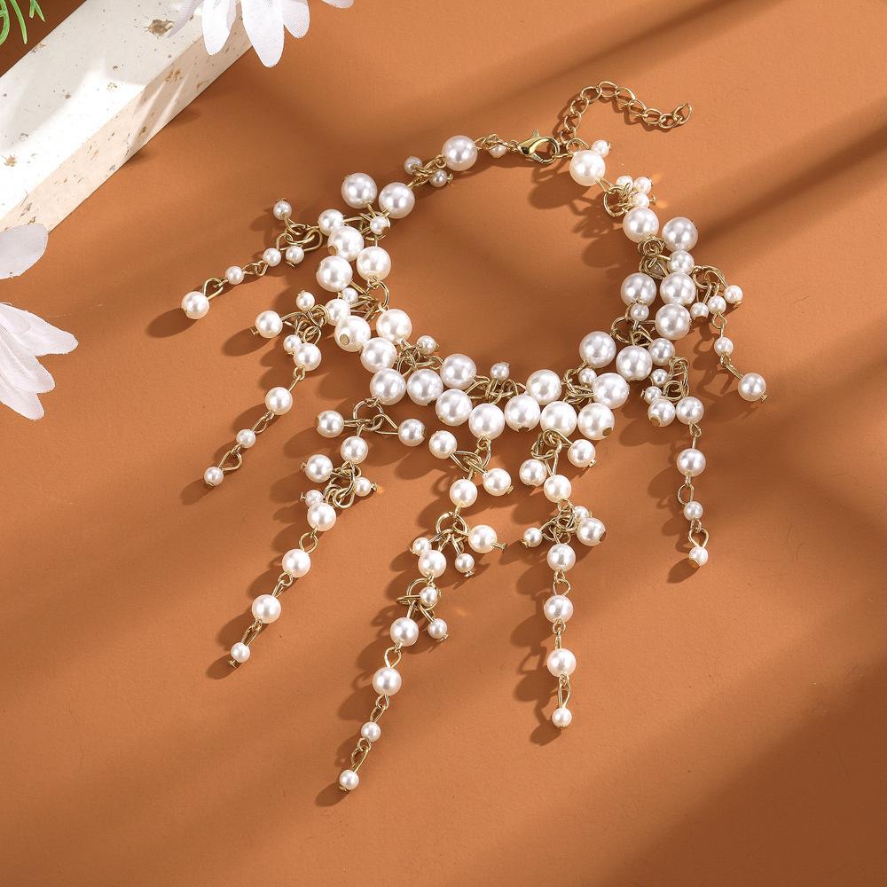 Bracelet, Fashion Light Luxury Personalized Gold Pearl Fringed Bracelet Bracelet Jewelry