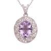 Natural Topaz Citrine Amethyst Necklace Women'S S925 Sterling Silver Colored Treasure Pendant Jewelry Earrings