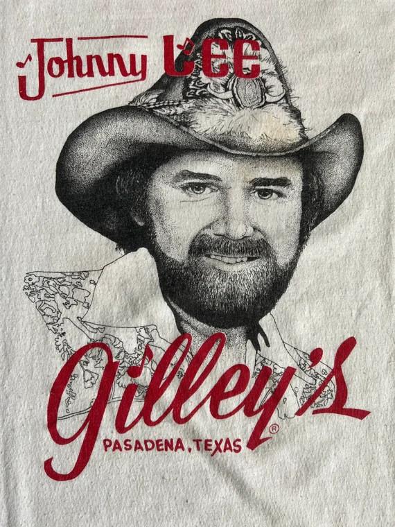 Retro Konzert Texas Johnny Lee Shirt Kurzarm Weiß Unisex S-5XL Unisex T-Shirt