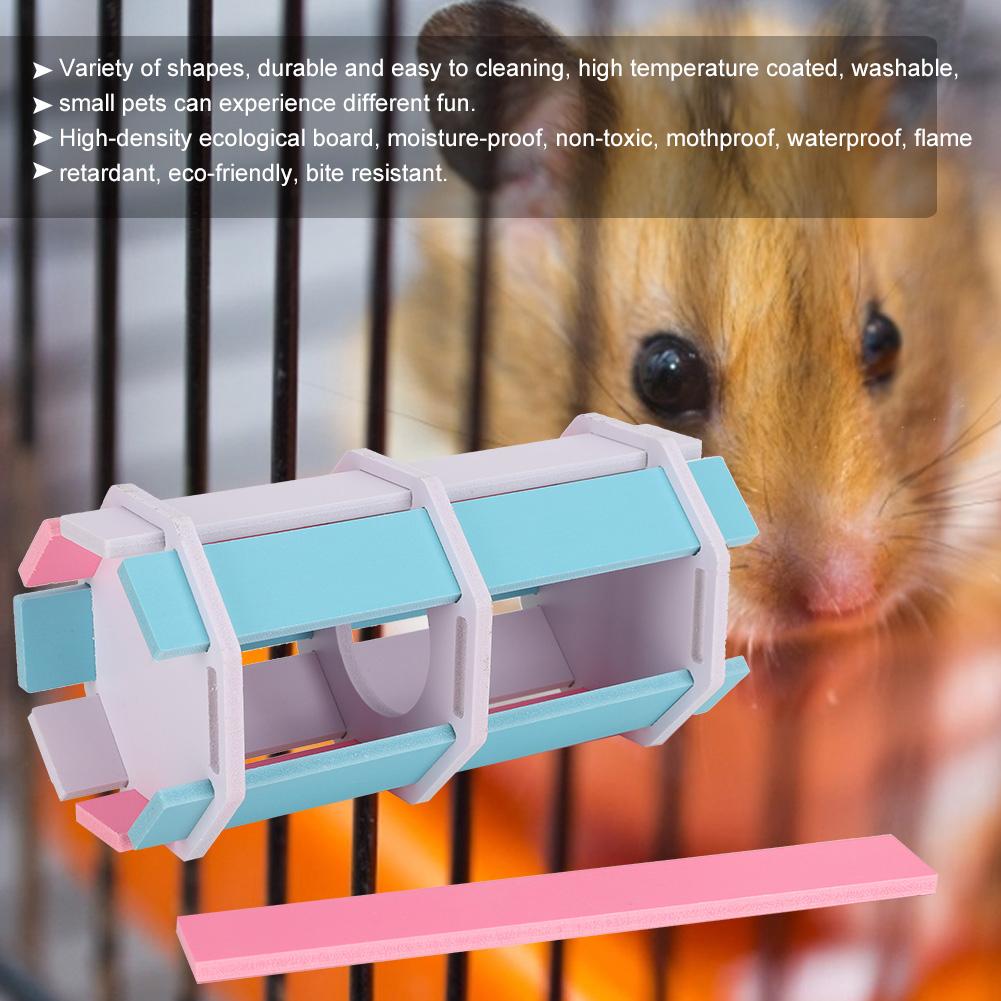 Small Pet Diy Channel House Play Toy Cage Decor Supply for Hamster Guinea Pig Chinchilla