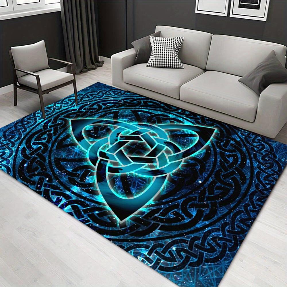 

1pc 1326142108Pattern Carpet, Area Rug For Living Room Bedroom Room Bed Chair Laundry Entryway Corridor Yard Non-slip Outdoor Camping Rug Fl 60cm by 90cm
