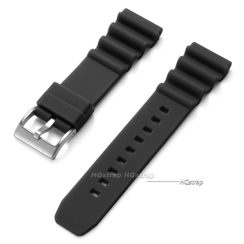 

20mm 22mm Silicone Watch Strap for Seiko Sport Waterproof Diving Men Soft Rubber Replacement Bracelet Watch Band for Water Ghost 20mm&no logo