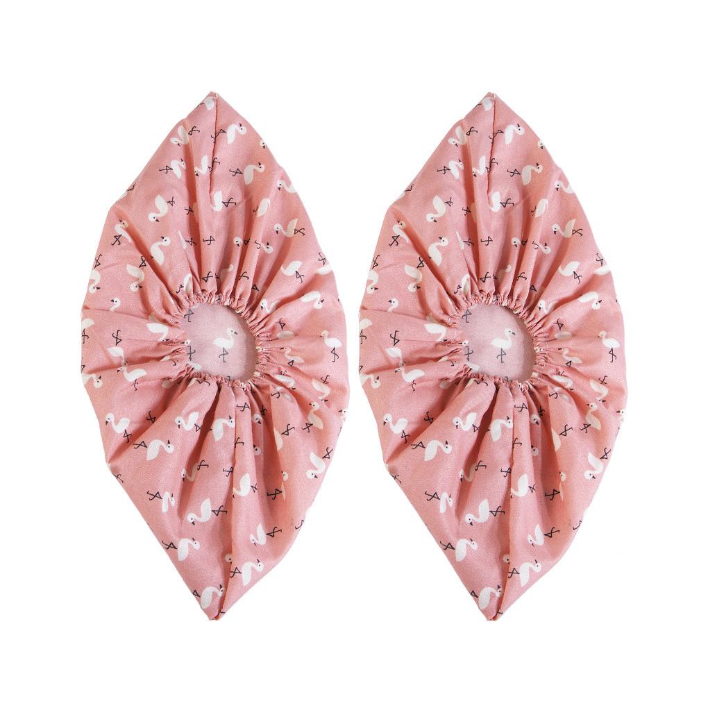 

1 пара утолщенных эластичных бахил для дома, офиса, помещений, нескользящие бахилы для кожаной обуви, мокасины розовый