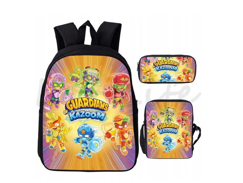 New Roblox Student School Bag Roblox Digital Printing Backpack Three-piece Set Lunch Bag Pencil Case
