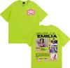 Singer Emilia Mernes MP3 Tour 2025 Graphic T Shirt Men Women Fashion Aesthetic High Street T-shirts Casual O-Neck Cotton T-shirt