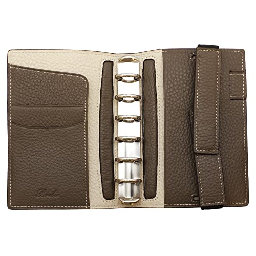Breilio System Notebook Morbido Vertical Belt Mini 6 Ring Diameter 20 Mm Beige Gardenia 760