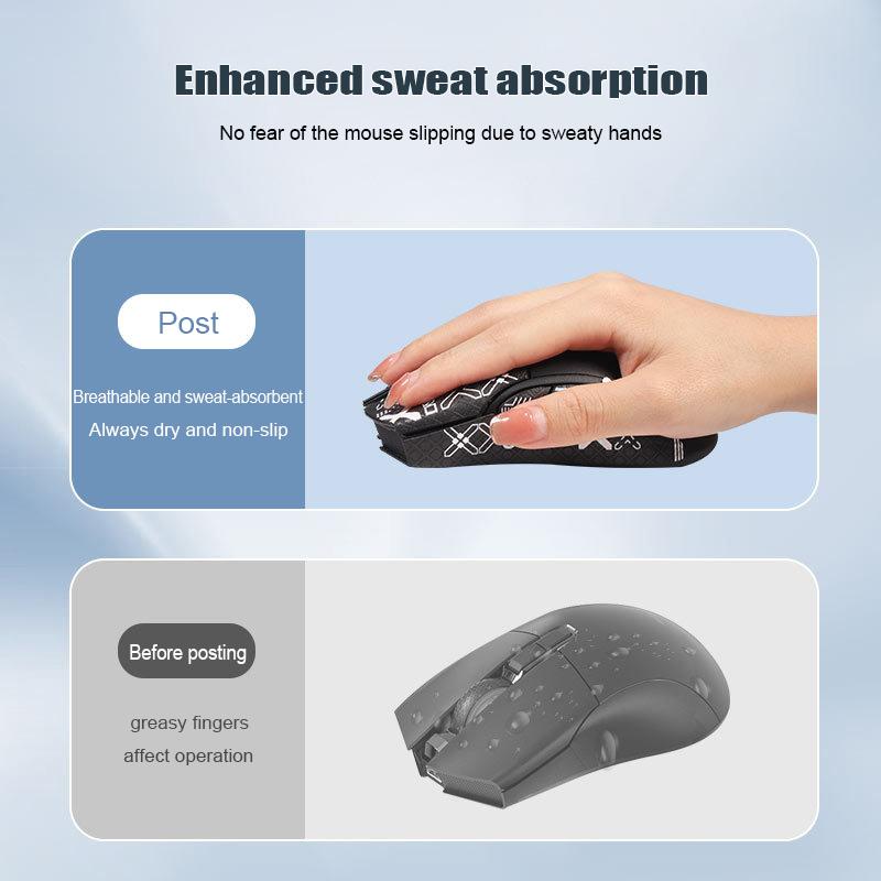 Maus-Griffband Skate-Aufkleber Rutschfest Eidechsenhaut Saug Schweiß Für Darmoshark N3