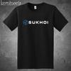 Sukhoi Russian Aircraft Aerospace Men's Black Size S To 5XL