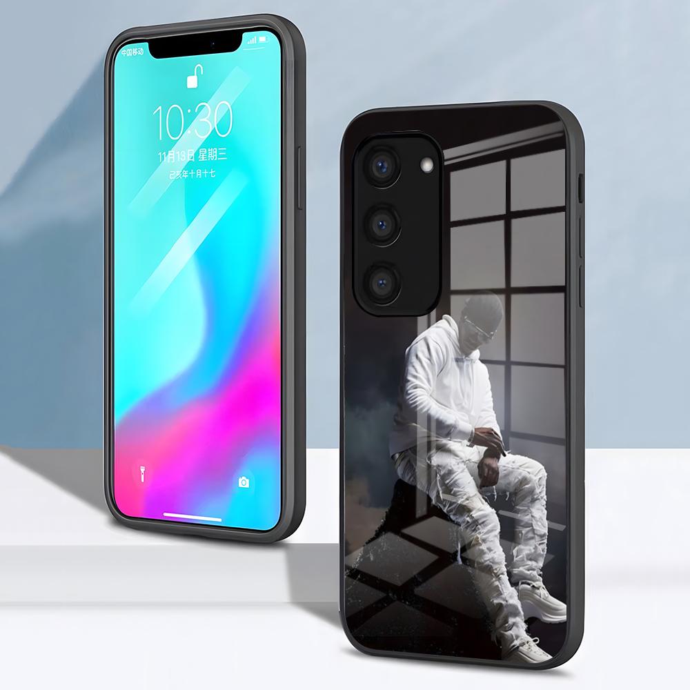 Rapper W-Werenoi Phone Case For Samsung S26 S25 S24 FE S23 S22 S21 Plus S20 Ultra Note20Ultra Black Glass Cover