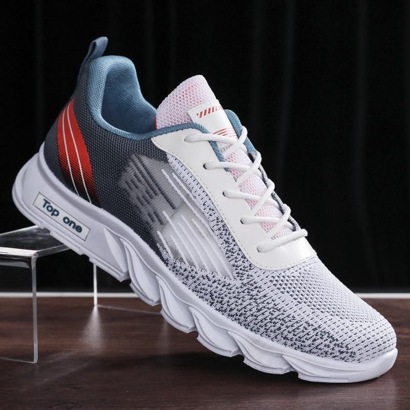 Men Casual Shoes Flywoven Mesh Sneakers Breathable Fashion Men's Vulcanized Shoes Male Soft Sneakers Summer Casual Sports Shoes