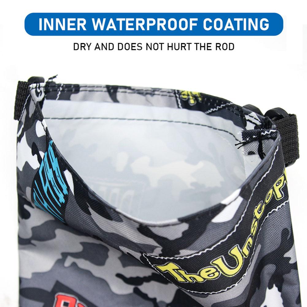 130cm Folding Camouflage Fishing Umbrella Bag Waterproof Large Capacity Fishing Rod Fishing Tackle Storage Bag