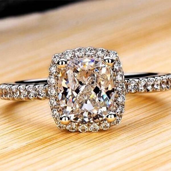 Elegant Fashion Brand Women Jewelry Wedding Engagement Ring With Timeless Design