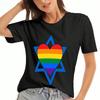 Regenbogenblume Baumwoll-T-Shirt, Reiner Baumwoll-Premium-Druck, Langlebig Und Auffällig, Freizeitmode, Perfekt Für Den Alltag, Mit Einem Lebendigen Und