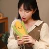 Cuscino Peluche Umanoide Vegetale Mais Sorridente Carota Asparago Bambola con Gambe Decorazione Oggetto di Scena Regalo