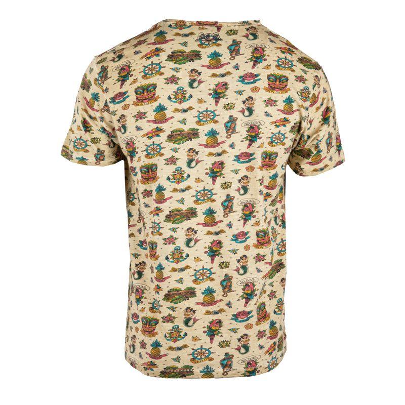 Мужская футболка с логотипом VON DUTCH по всей груди