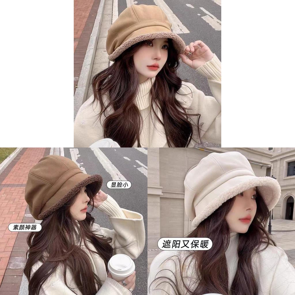 Vintage Fisherman Hat With Fleece Lining For Winter Casual Warmth