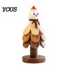 Natural Pine Wood Hot Pad Collapsible Wooden Trivets for Dishes, Tree-Shaped Heat Resistant Potholders, Christmas Tree Shaped Kitchen