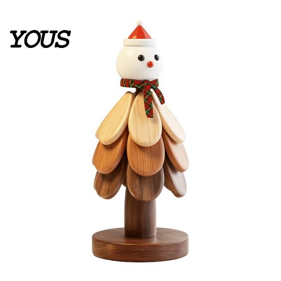 Natural Pine Wood Hot Pad Collapsible Wooden Trivets for Dishes, Tree-Shaped Heat Resistant Potholders, Christmas Tree Shaped Kitchen