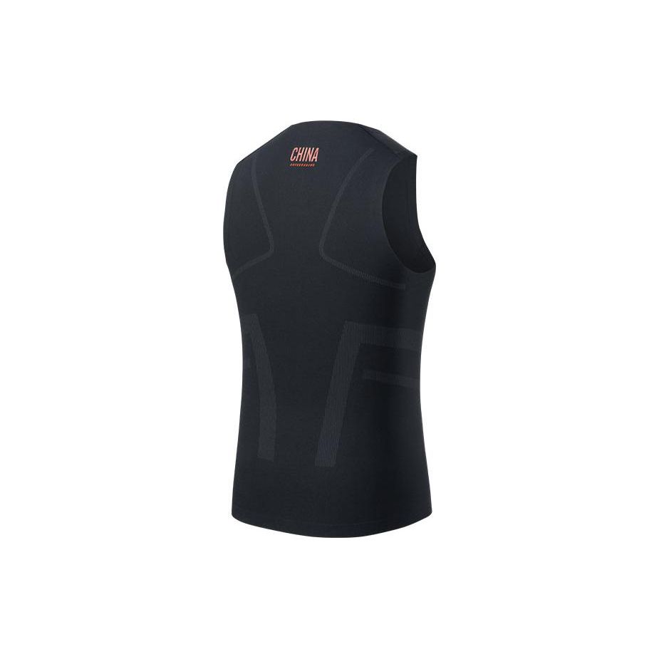Anta Champion Fitness Training Series Solid Color Round Neck Sleeveless Vest Men Tops Black 152230101-3