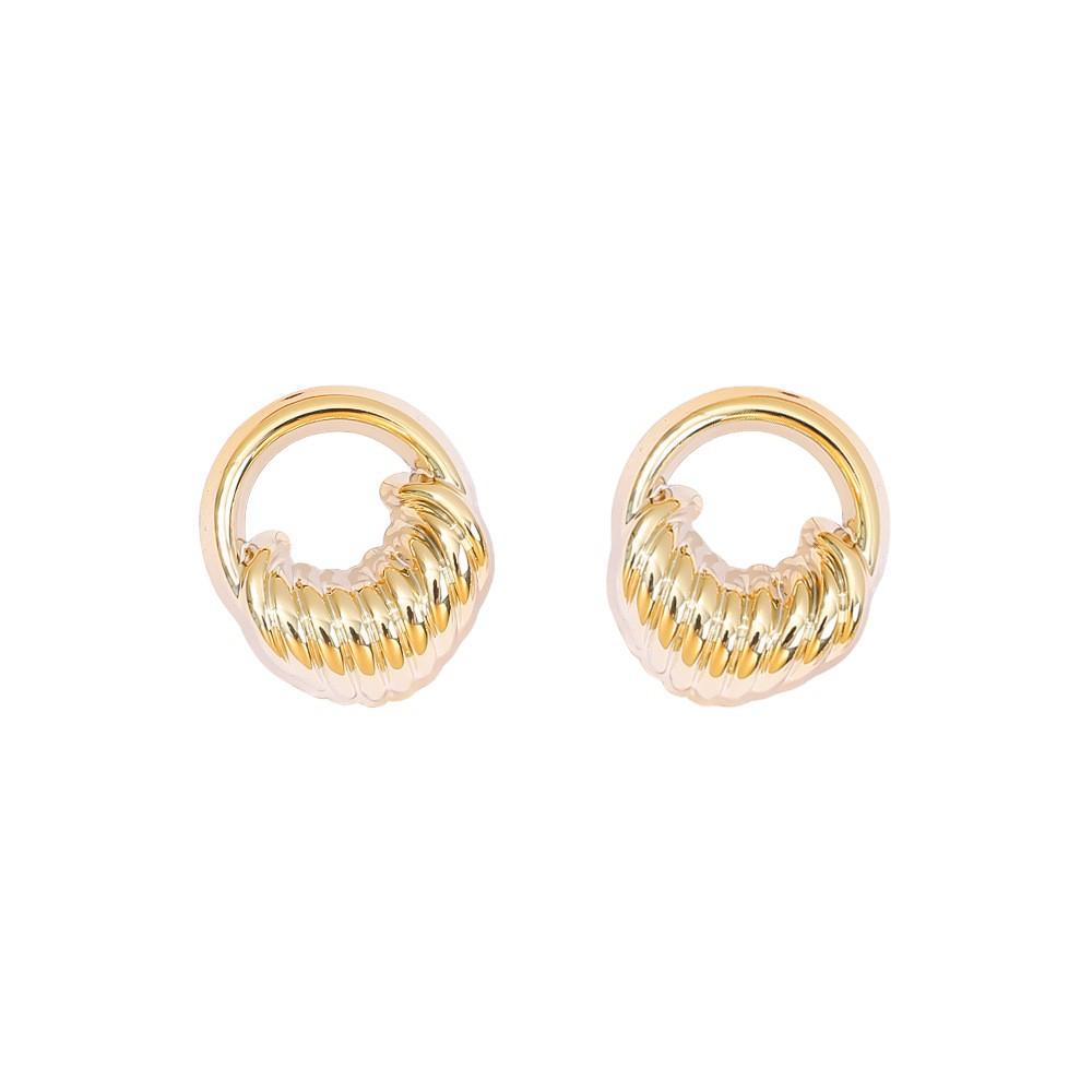 European and American retro high-end acrylic gold-plated stud earrings, electroplating personalized fashion women's stud earrings set