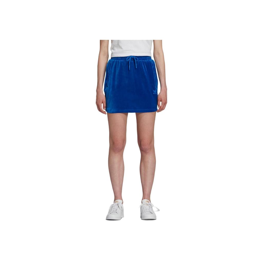 adidas Originals X Jeremy Scott JS Skirt W Velour Blue H53362