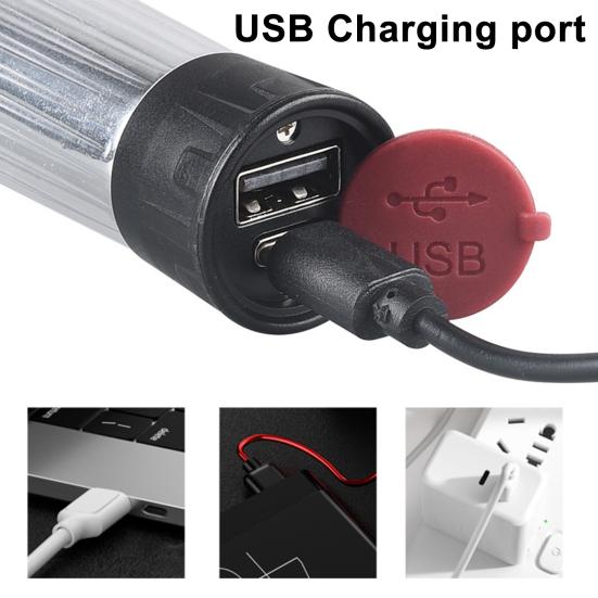 Mini Desktop Tripod 45661 Screw Camping Lamp Bracket USB Rechargeable