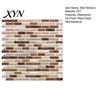 Flexible PET Wall Tiles 3D Gel Faux Mosaic Stickers, Easy Peel & Stick Backsplash Tile Removable Vintage Brick Wallpaper for Kitchen, Living