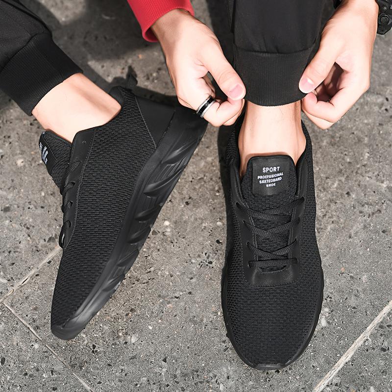 39-48 Мужская повседневная спортивная обувь большого размера с воздушной вентиляцией — фото 7