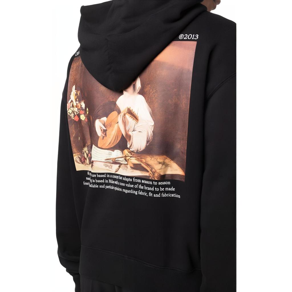 OFF WHITE Caravaggio The Lute Player Hoodie OMBB037F21FLE0091084