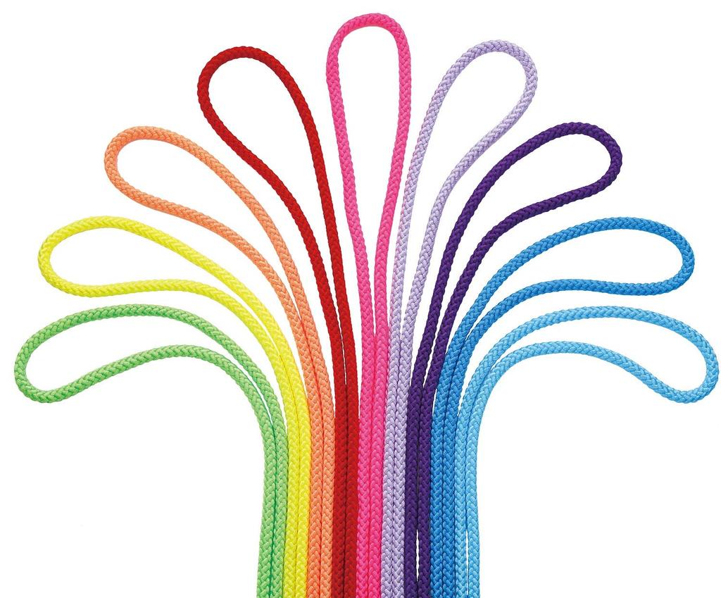 SASAKI Rhythmic Gymnastics Equipment Rope Certified by the International Gymnastics Certified by the Japan Gymnastics Colored Nylon Length 3 M P