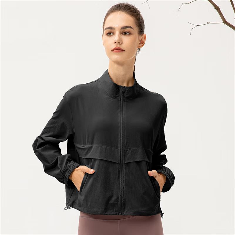 Yudong Women's Zip Stand Collar Yoga & Outdoor Sport Jacket