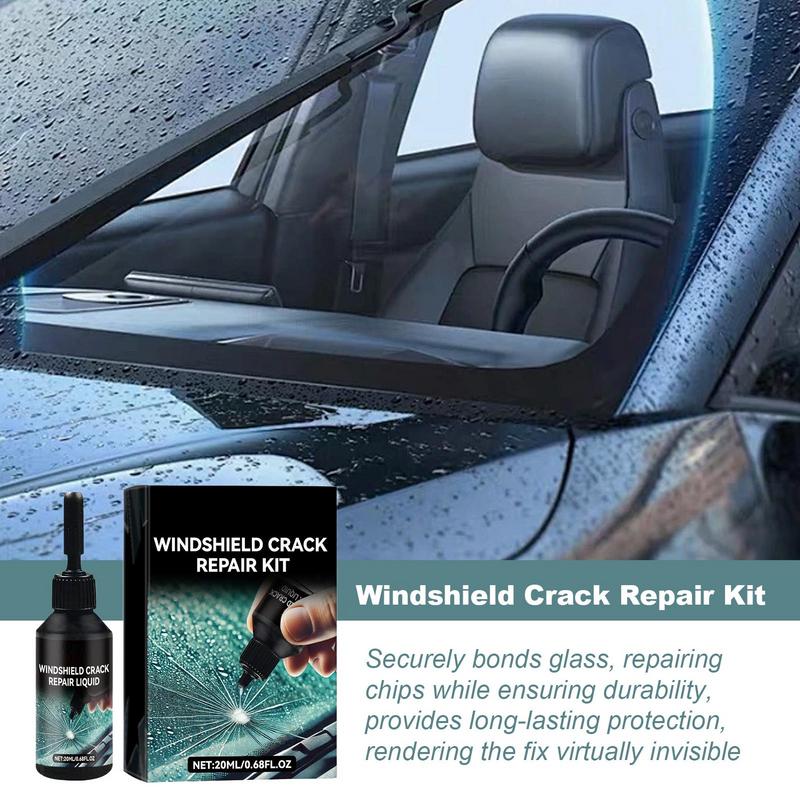 Cracked Glass Scratch Repair Kit 20ml Vehicle Windscreen Nano Fluid Filler Quick Fix Windscreen Scratch Restore Fluid For Glass
