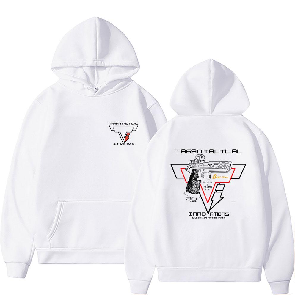 Taran Tactical Pistolen-Print Super Elastischer Hoodie Unisex Lässig Übergroßer Pullover Hoodies Männer Frauen Mode Vintage Sweatshirt