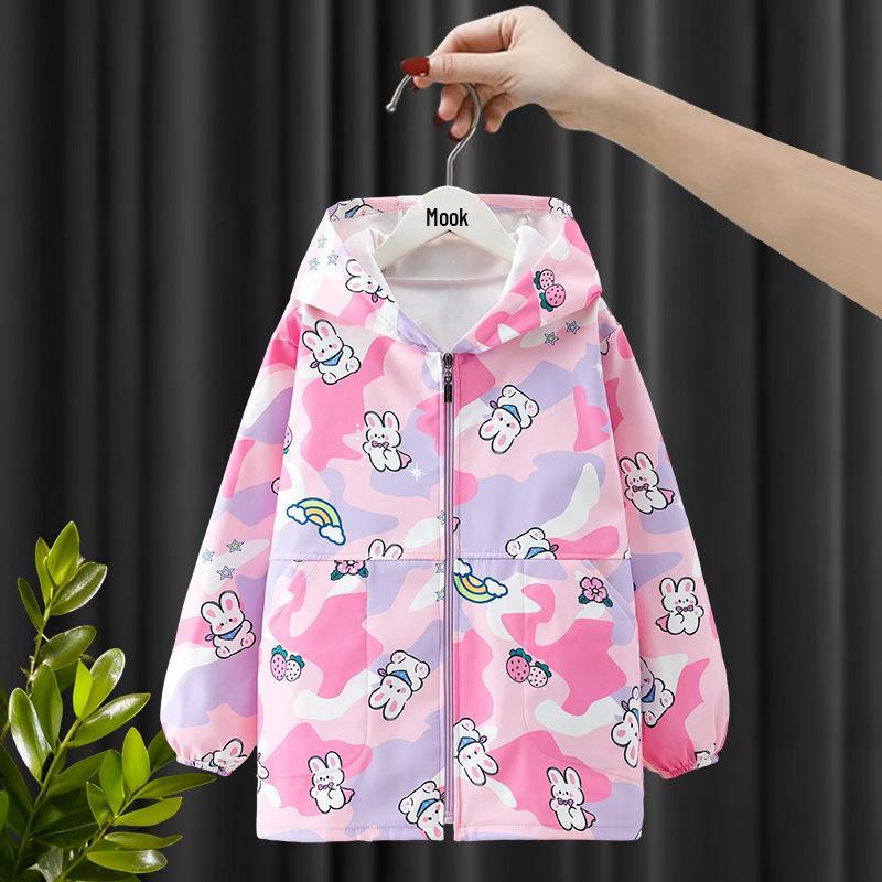 Children's Waterproof Stain-Resistant Raincoat and Down Jacket for Boys and Girls