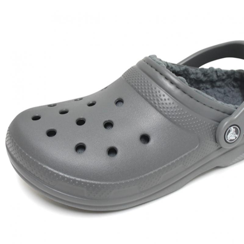 Crocs Unisex Classic Lined Clog Winter Slipper Blue Gray 203591 0ex