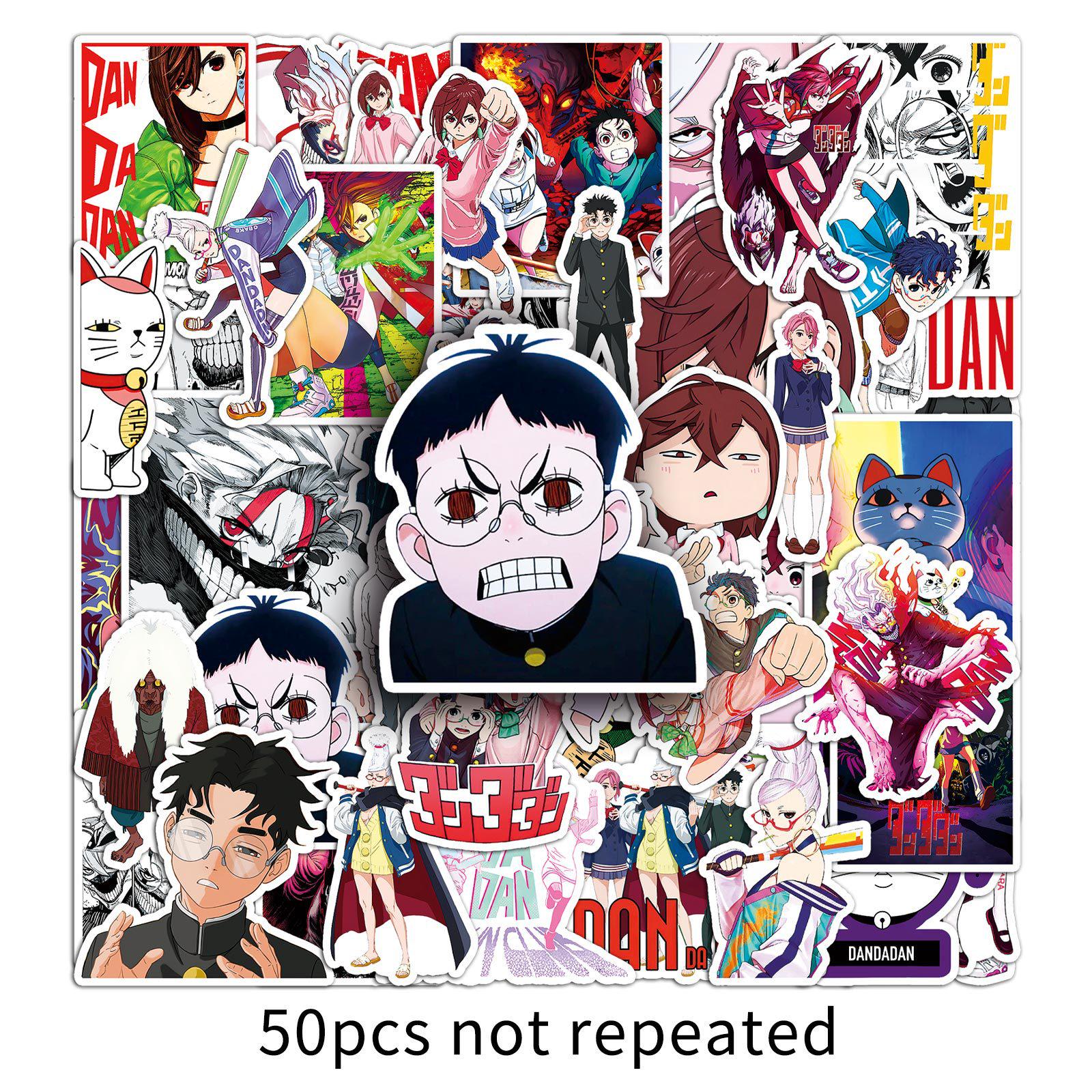 50 Bold Graffiti Stickers: Japanese Anime for Phone, Laptop, Case Decor