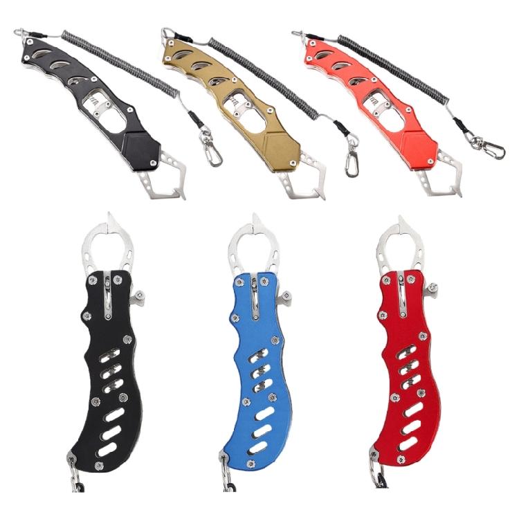 Portable Fish Control Clamps Fishing Pliers Nonslip Handle Metal Fishing Pliers Fishes Lip Gripper Control Tool