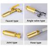 2pcs Brass 1/2inch Tap Extension Brass 1/2inch Hose Extension Plumbing Extension Adapter Upgrades for Heating & Drinking