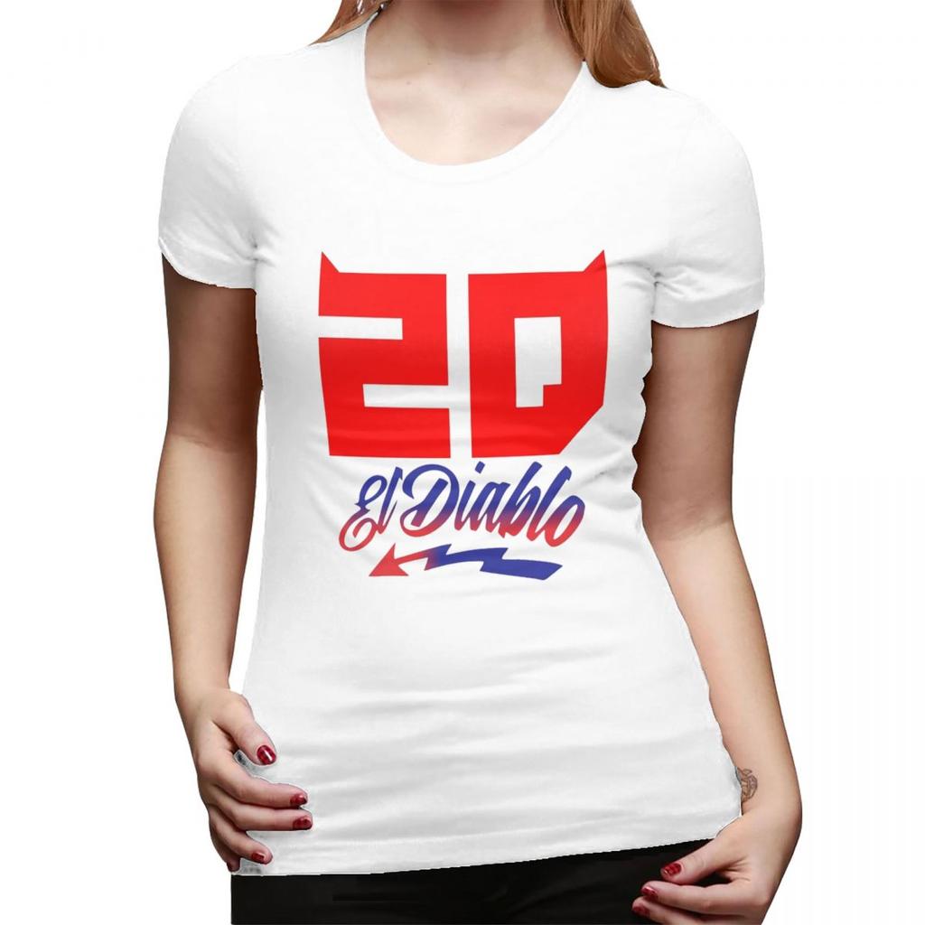 Fabio Quartararo 20 TShirt for Women ONeck Streetwear T Shirts Womens Short Sleeve Summer Clothes Tops